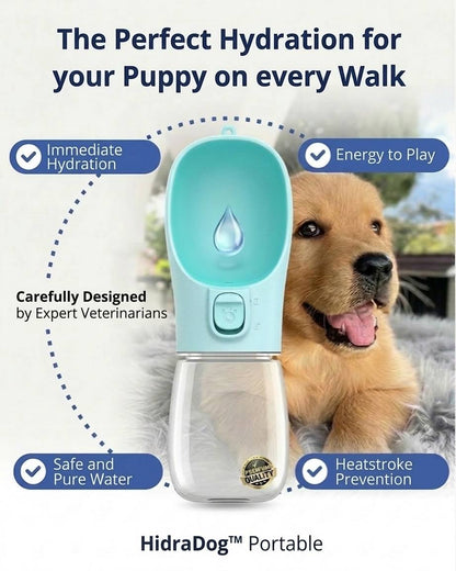 Hidratante portátil para perros