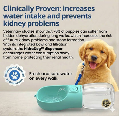 Hidratante portátil para perros